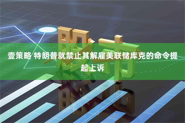 壹策略 特朗普就禁止其解雇美联储库克的命令提起上诉